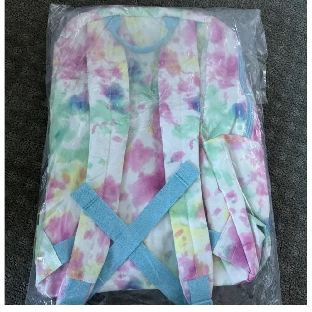 NEW‎ PURA VIDA TIE-DYE CLASSIC BACKPACK White Pink Green Amazing bag!!